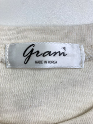 gram/グラム/Tシャツ/カットソー/トップス/ベージュ