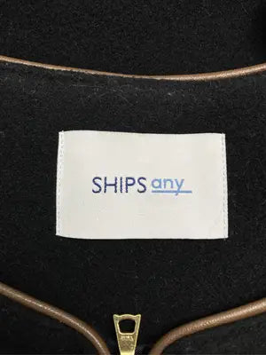 SHIPS any/ステンカラーコート/ジャケット/アウター/ブラック