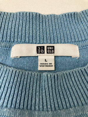 UNIQLO/ユニクロ/ニット/セーター/トップス/スカイブルー/L