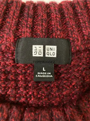UNIQLO/ユニクロ/ニット/セーター/トップス/レッド/L