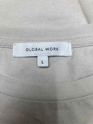 GLOBAL WORK/グローバルワーク/Tシャツ/カットソー/トップス/ベージュ/L