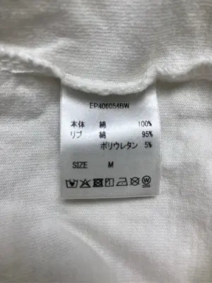 epnok/エプノック/Tシャツ/カットソー/トップス/ホワイト/M