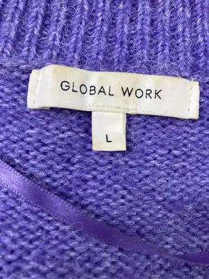 GLOBAL WORK/グローバルワーク/カーディガン/ボレロ/トップス/パープル/L