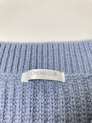 CINEMA CLUB/シネマクラブ/ニット/セーター/トップス/スカイブルー/L