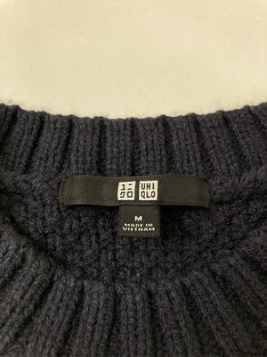 UNIQLO/ユニクロ/ニット/セーター/トップス/ネイビー/M