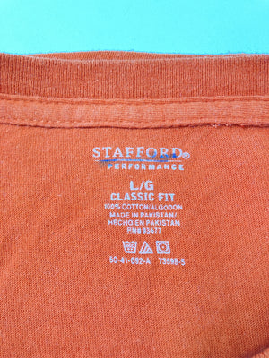 STAFFORD/スタッフォード/Tシャツ/カットソー/トップス/オレンジ/L