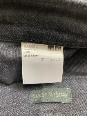 UNIQLO JEANS/ユニクロジーンズ/デニムパンツ/パンツ/ブラック/25