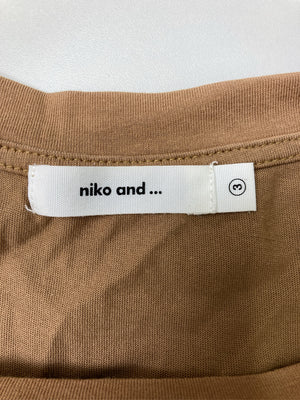 niko and .../ニコアンド/Tシャツ/カットソー/トップス/ブラウン/3