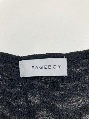 PAGEBOY/ペイジボーイ/Tシャツ/カットソー/トップス/ブラック/F