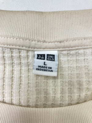 UNIQLO/ユニクロ/Tシャツ/カットソー/トップス/アイボリー/L
