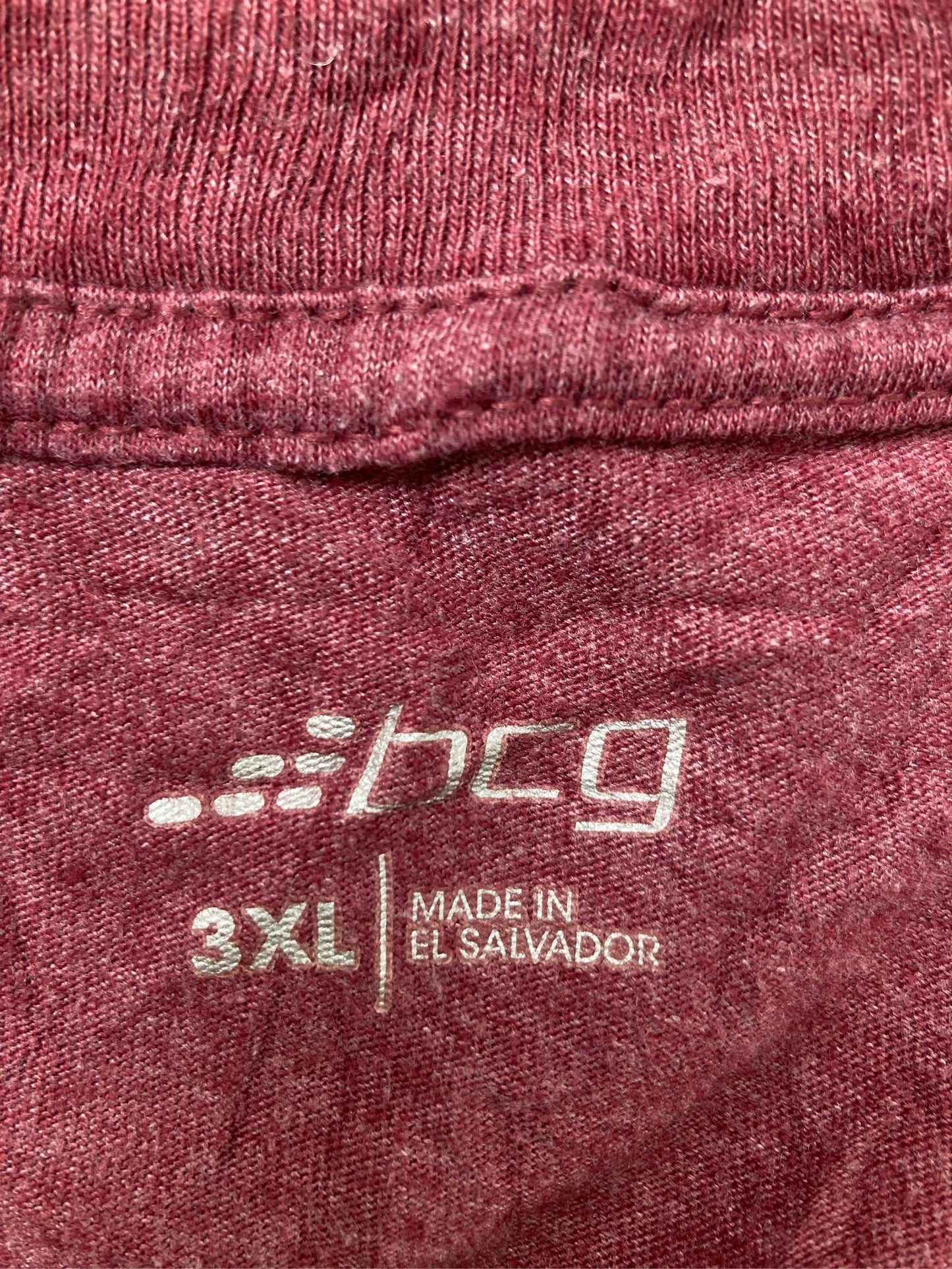 bcg/Tシャツ/カットソー/トップス/レッド/3XL