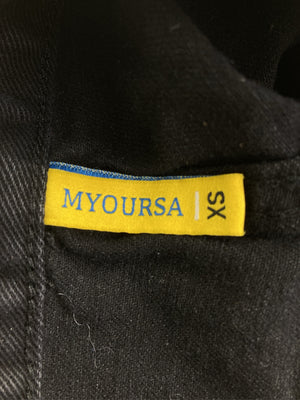 デニムパンツ/パンツ/ブラック/XS