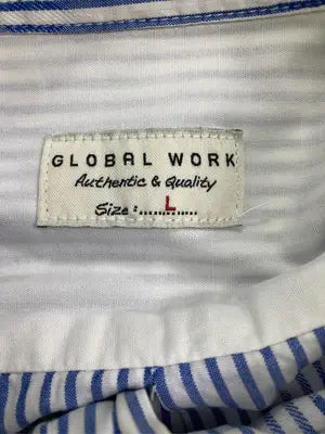 GLOBAL WORK/グローバルワーク/シャツ/ブラウス/トップス/スカイブルー/L