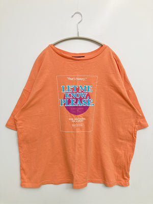 GORGE/ジョージ/Tシャツ/カットソー/トップス/オレンジ/F