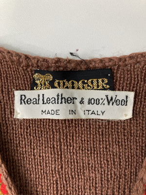 Real Leather/リアルレザー/ベスト/トップス/ブラウン