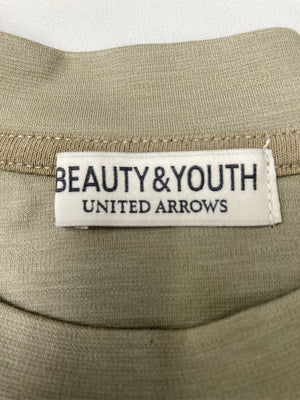 BEAUTY&YOUTH/ビューティーアンドユース/Tシャツ/カットソー/トップス/ベージュ/M