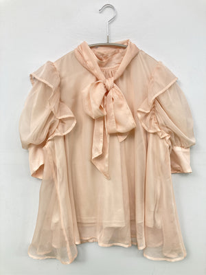 NICE CLAUP/ナイスクラップ/シャツ/ブラウス/トップス/オレンジ/F