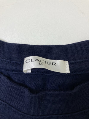 GLACIER/グラシア/Tシャツ/カットソー/トップス/ネイビー/LL
