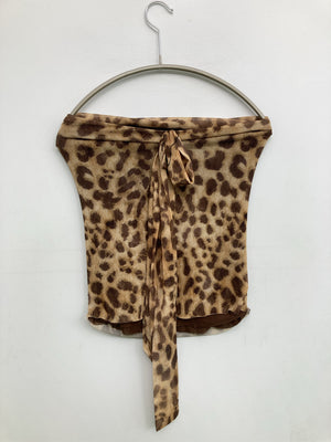 ZARA/ザラ/チューブトップ/トップス/ブラウン/EUR M/USA M/ MEX 28