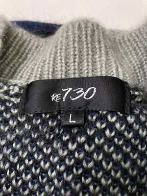 RE730/アールイーセブンサーティー/ニット/セーター/トップス/グレー/L
