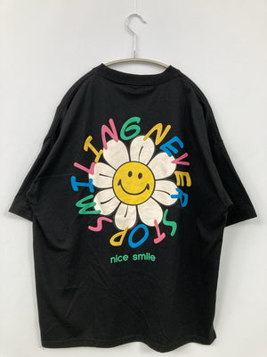 SMILEY FACE/スマイリーフェイス/Tシャツ/カットソー/トップス/ブラック/L