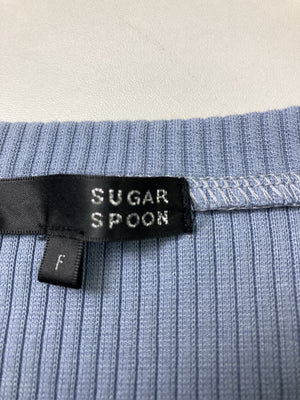 SUGAR SPOON/シュガースプーン/Tシャツ/カットソー/トップス/スカイブルー/F