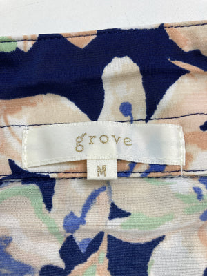 grove/グローブ/シャツワンピース/ワンピース/ドレス/ネイビー/M