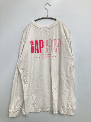 GAP/ギャップ/Tシャツ/カットソー/トップス/ホワイト/L