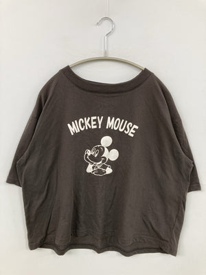 Disney/ディズニー/Tシャツ/カットソー/トップス/グレー/M