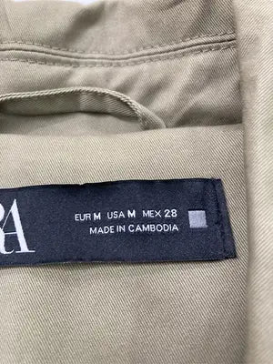 ZARA/ザラ/トレンチコート/ジャケット/アウター/ベージュ/USA M