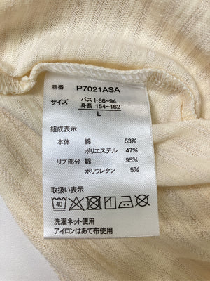 tal.by yumi/タルバイユミ/Tシャツ/カットソー/トップス/アイボリー/L