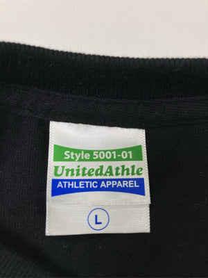 UNITED ATHLE/ユナイテッドアスレ/Tシャツ/カットソー/トップス/ブラック/L