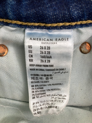 AMERICAN EAGLE/アメリカンイーグル/デニムパンツ/パンツ/ブルー/26x28