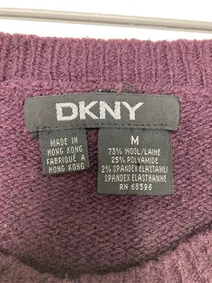 DKNY/ディーケーエヌワイ/ニット/セーター/トップス/パープル/M