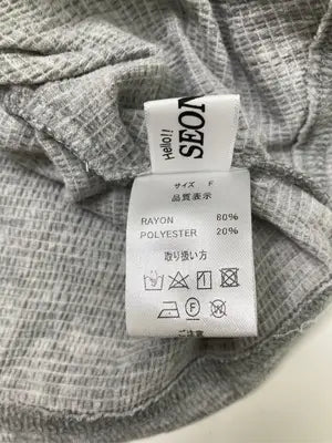 SEONGSU/Tシャツ/カットソー/トップス/グレー/F