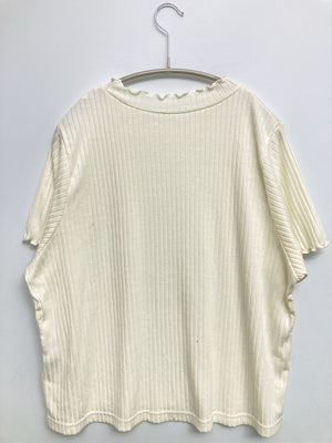 Lutique/ルティーク/Tシャツ/カットソー/トップス/ホワイト/4L