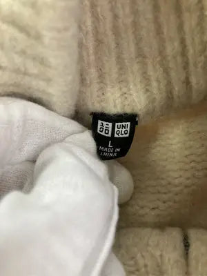 UNIQLO/ユニクロ/ニット/セーター/トップス/ベージュ/L