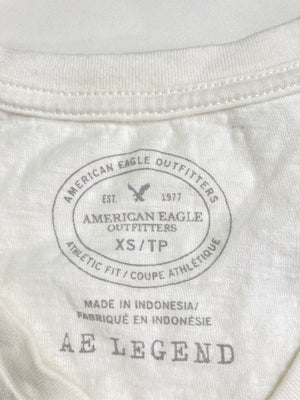 AMERICAN EAGLE/アメリカンイーグル/Tシャツ/カットソー/トップス/ホワイト/XS