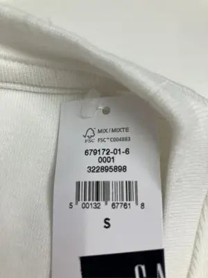 GAP/ギャップ/Tシャツ/カットソー/トップス/ホワイト/S