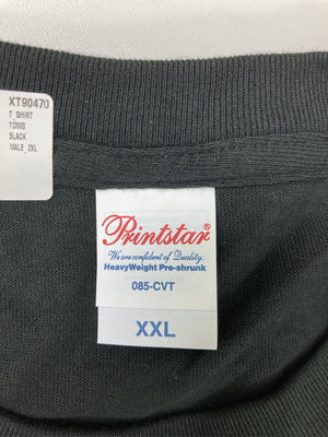 Printstar/プリントスター/Tシャツ/カットソー/トップス/ブラック/XXL