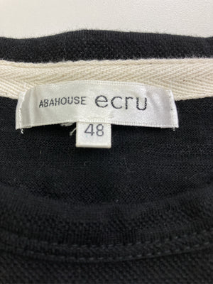 ABAHOUSE ECRU/Tシャツ/カットソー/トップス/ブラック/48