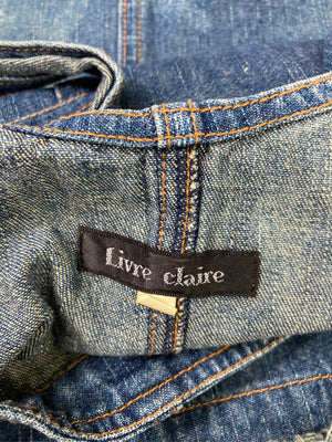 Livre claire/リーヴルクレール/ジャンパースカート/ワンピース/ドレス/ブルー