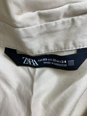 ZARA/ザラ/シャツ/ブラウス/トップス/ベージュ/xs