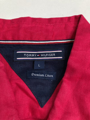 TOMMY HILFIGER/トミーヒルフィガー/シャツ/ブラウス/トップス/レッド/L