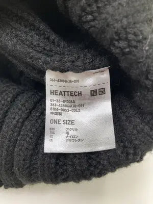 UNIQLO/ユニクロ/ニットキャップ/ビーニー/帽子/ブラック/ONE SIZE