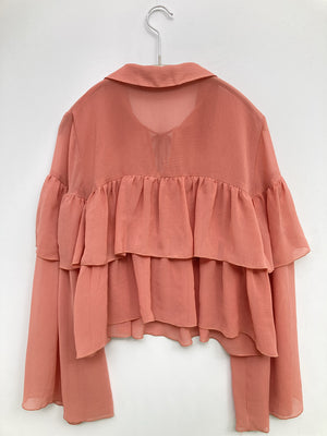 ZARA/ザラ/シャツ/ブラウス/トップス/ピンク/EUR XS/USA XS/MEX 24