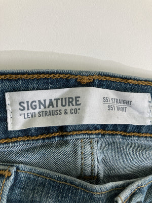 SIGNATURE/デニムパンツ/パンツ/ブルー/34x34