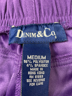 DENIM&CO/デニムアンドコー/デニムパンツ/パンツ/パープル/MEDIUM