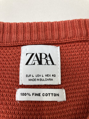 ZARA/ザラ/ニット/セーター/トップス/オレンジ/L