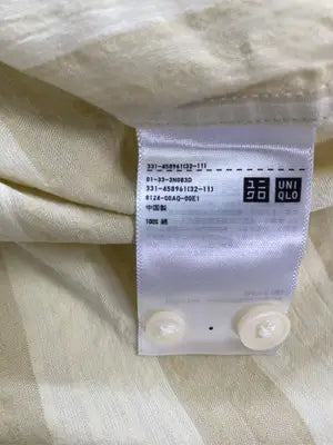 UNIQLO U/ユニクロユー/シャツ/ブラウス/トップス/イエロー/L